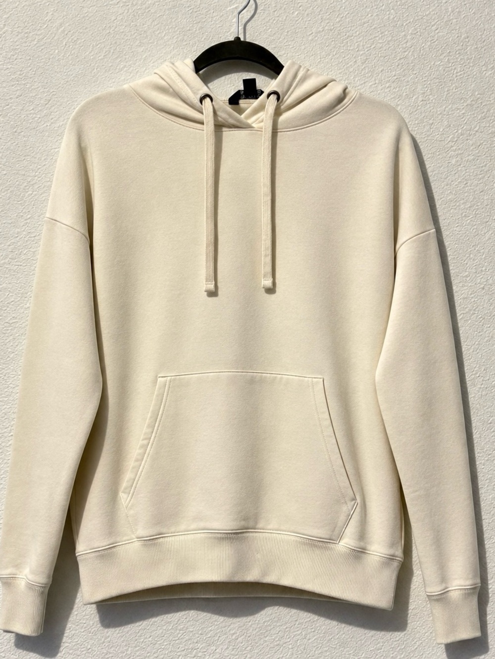 Buffalo David Bitton Cream neutral toned Drawstring Hoodie Sweatshirt
